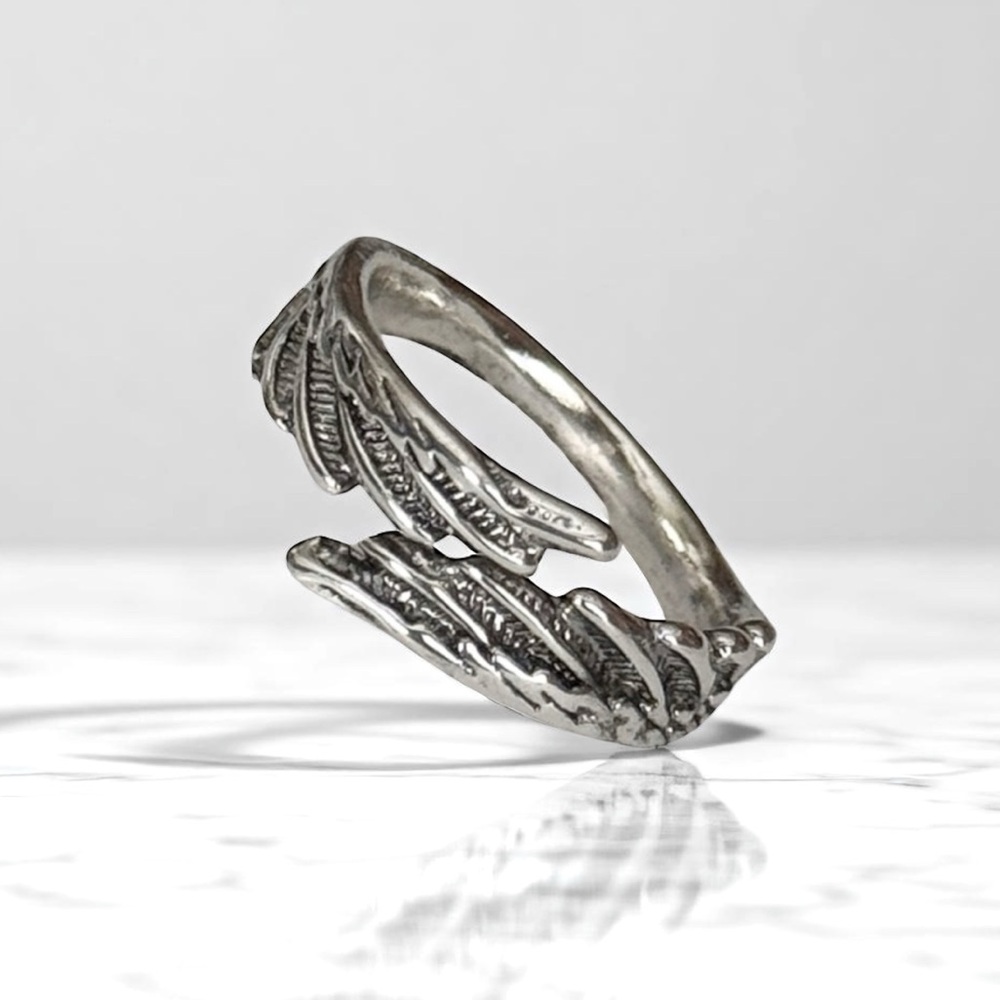5 For $25💫Trendy Modish Silver Wings Ring